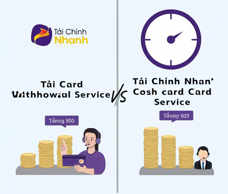 So sánh tối ưu hóa rút tiền thẻ tín dụng: Tài Chính Nhanh vs. Truyền thống? 1 So sánh dịch vụ rút tiền thẻ tín dụng